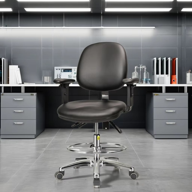 Medical Lab Chair - Adjustable Hospital Furniture Durable Leather Medical