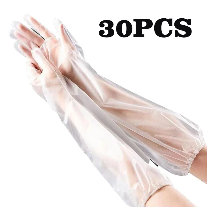 Disposable Gloves Nitrile - 30PCS Disposable Arm Guard Gloves Kitchen