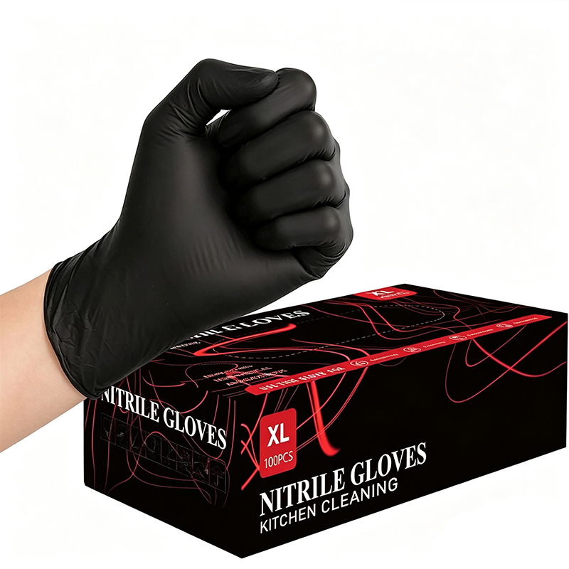Disposable Gloves Nitrile - 20/60/100PCS Black Disposable Nitrile Gloves Powder