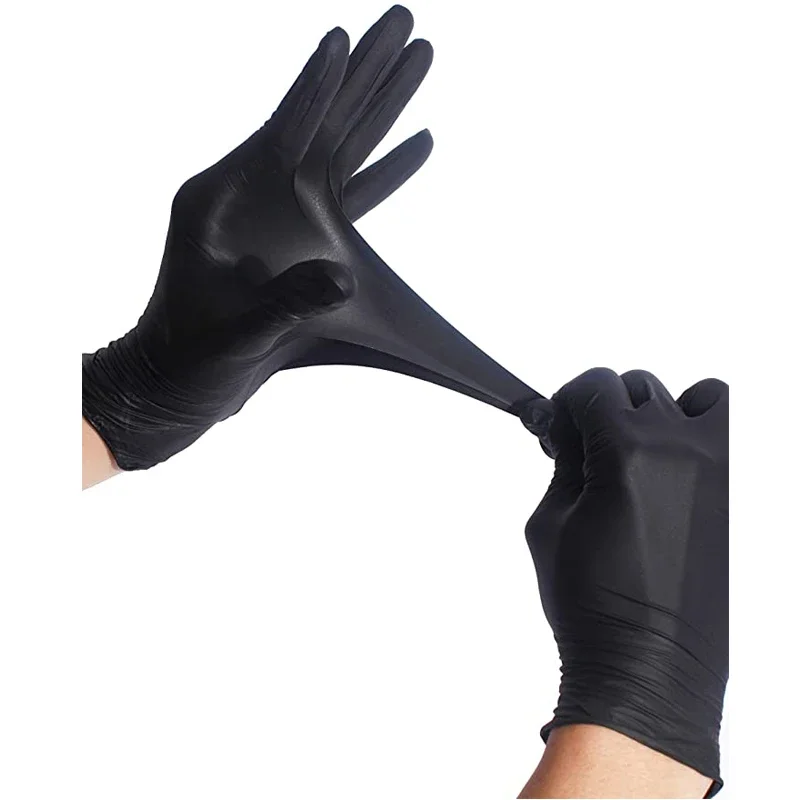 2/100PCS Disposable Black Glov - Disposable Gloves Nitrile ulasan dan harga
