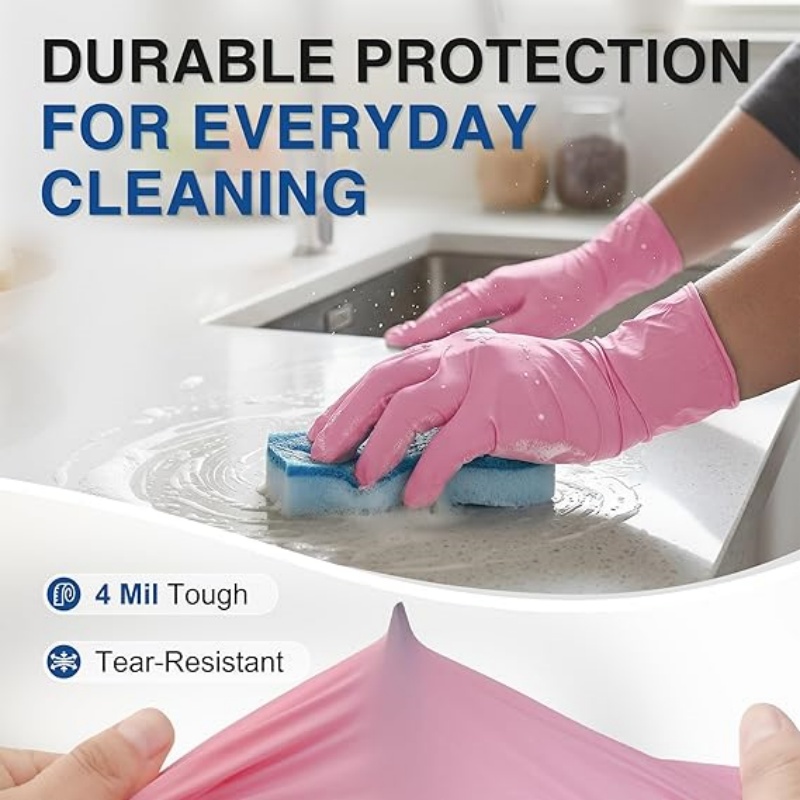 Pink Nitrile Disposable Gloves - Disposable Gloves Nitrile ulasan dan harga