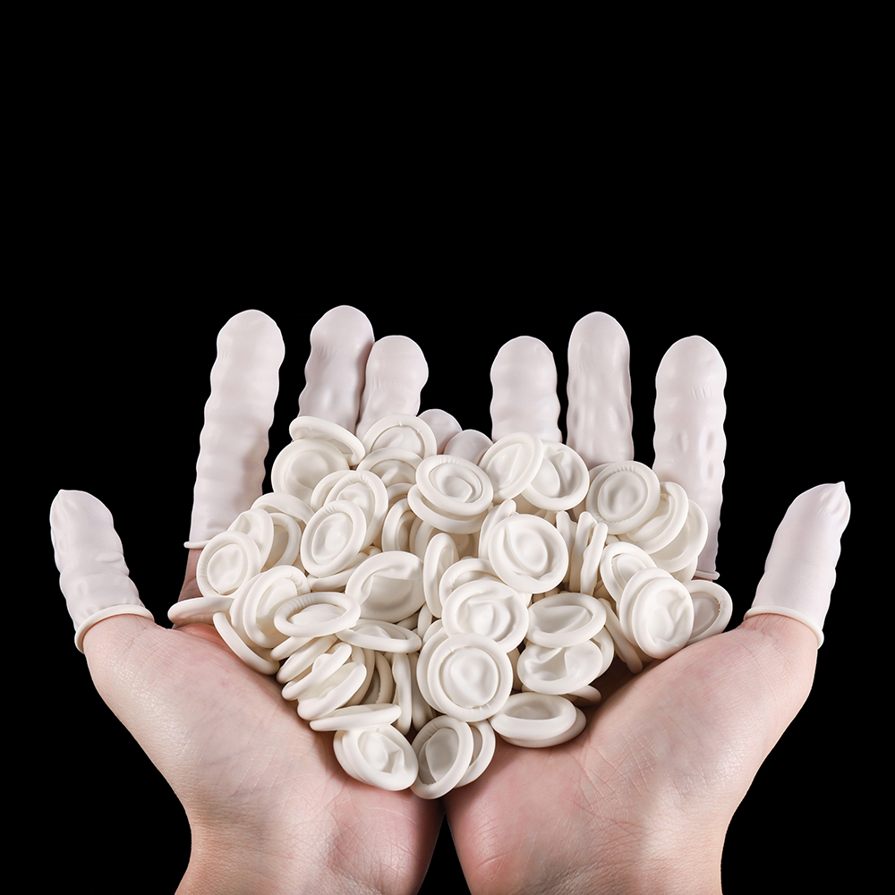 50/100 Pcs White Disposable Fi - Disposable Gloves Nitrile ulasan dan harga