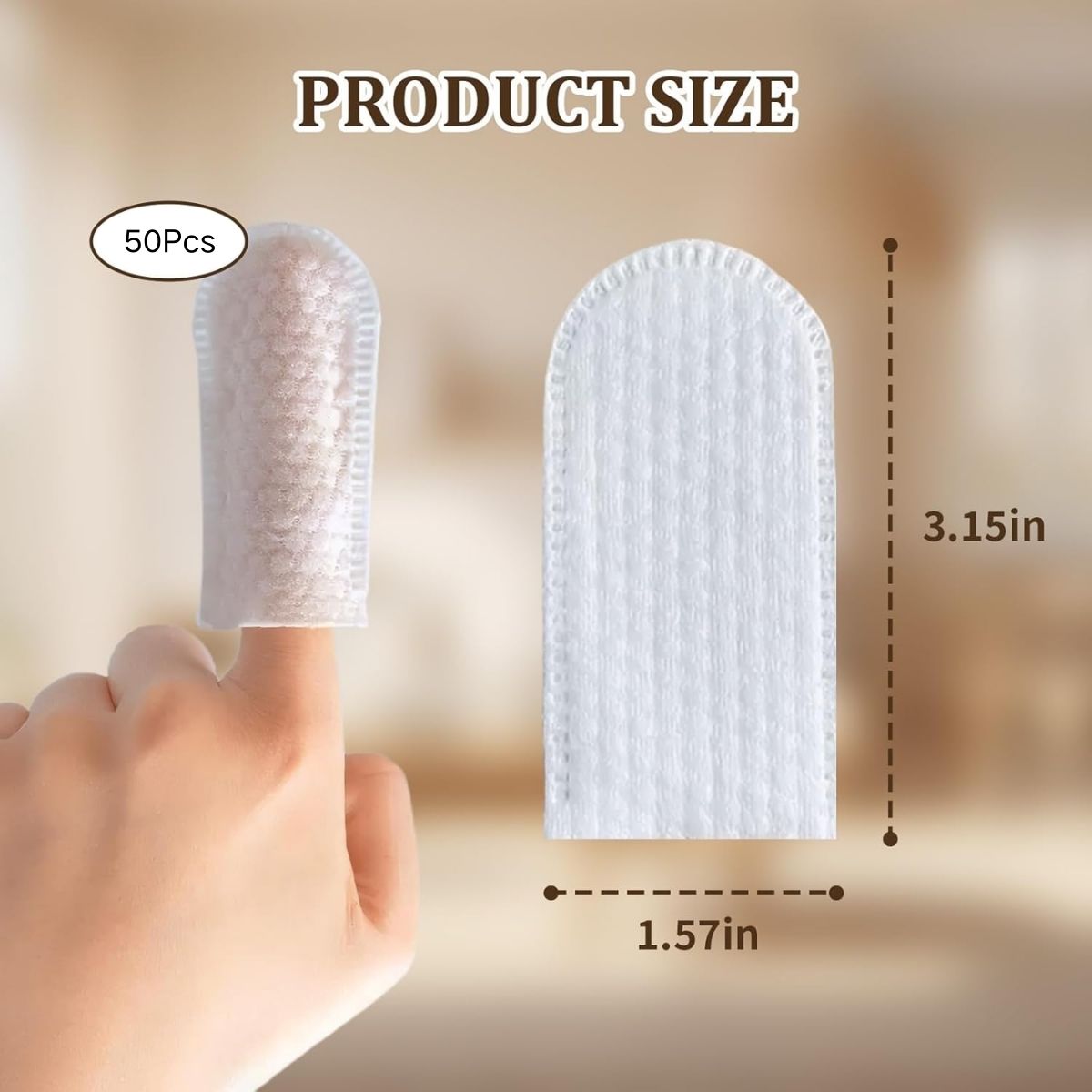 50Pcs Cotton Finger Cots Dog E - Disposable Gloves Nitrile ulasan dan harga