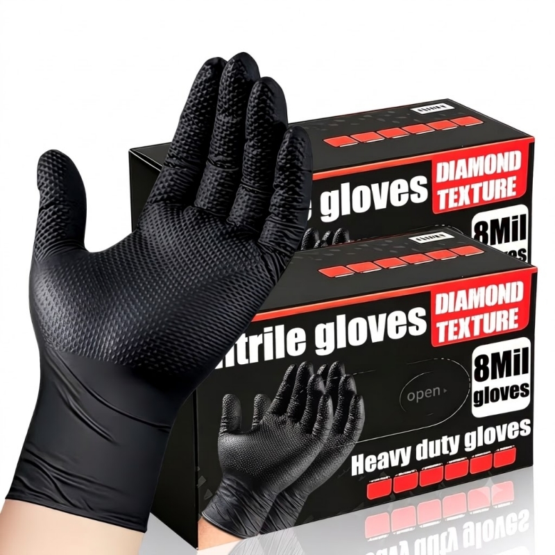 Heavy Duty Black Industrial Ni - Disposable Gloves Nitrile ulasan dan harga