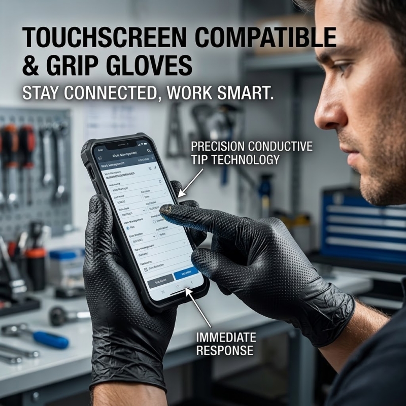 Heavy Duty Black Industrial Ni - Disposable Gloves Nitrile ulasan dan harga