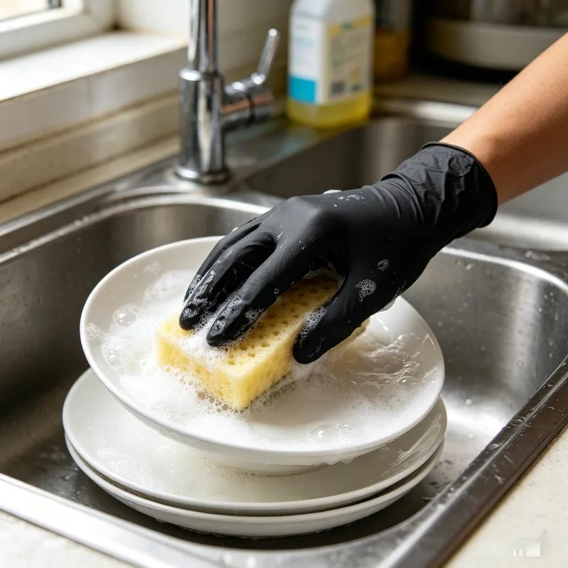20/60/100PCS Black Disposable  - Disposable Gloves Nitrile ulasan dan harga