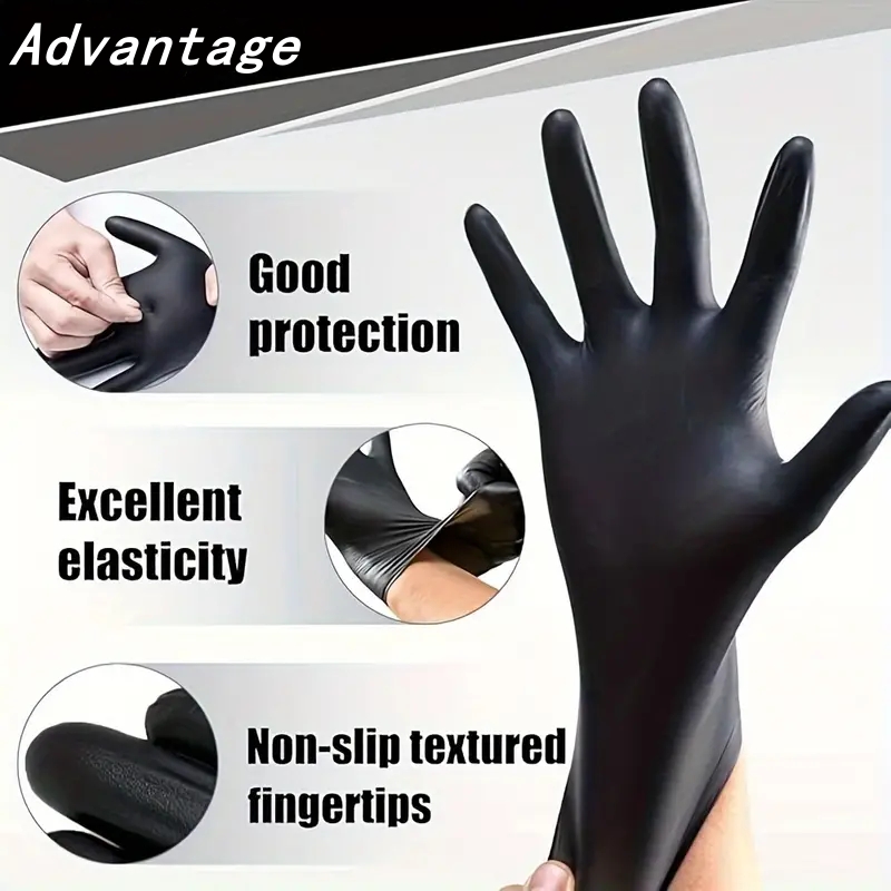 20PCS Black Disposable Nitrile - Disposable Gloves Nitrile ulasan dan harga
