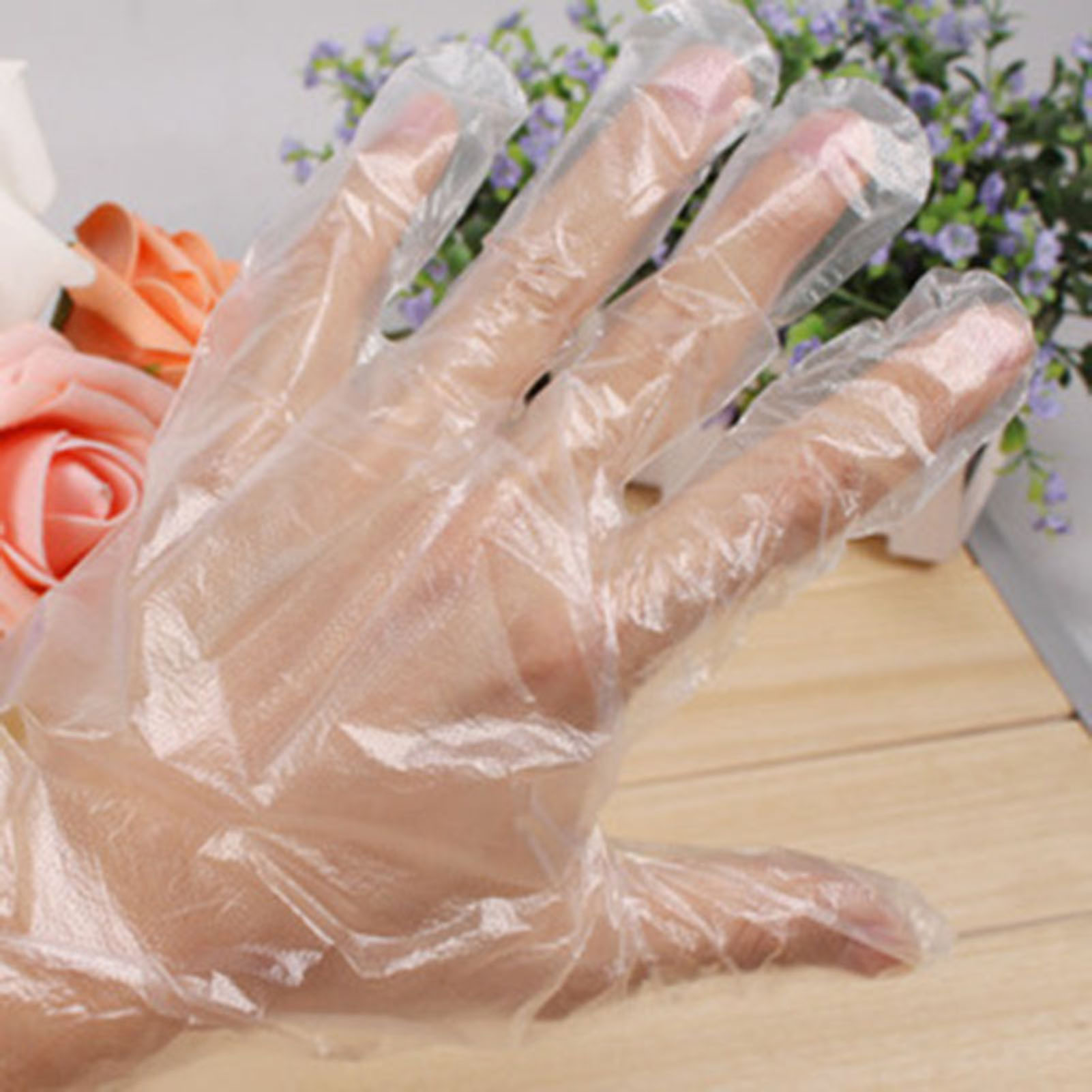 Wholesale 100pcs Plastic Dispo - Disposable Gloves Nitrile ulasan dan harga