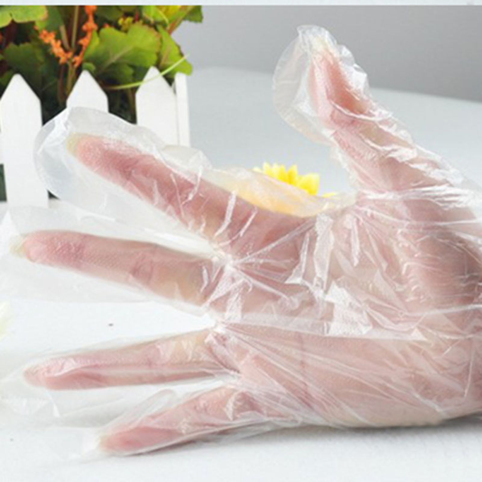 Wholesale 100pcs Plastic Dispo - Disposable Gloves Nitrile ulasan dan harga