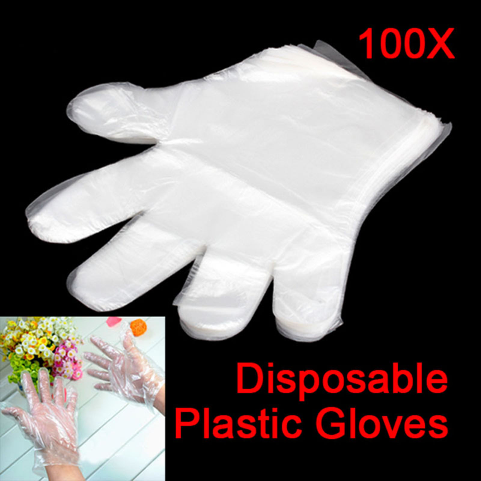 Wholesale 100pcs Plastic Dispo - Disposable Gloves Nitrile ulasan dan harga