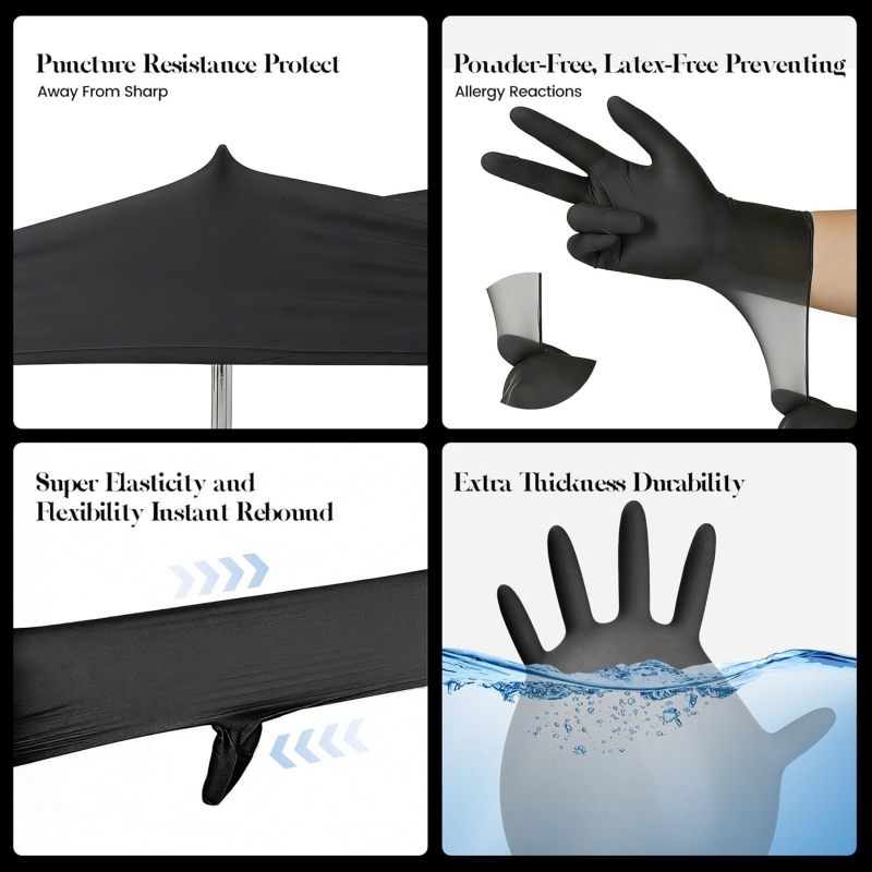 Kids Black Nitrile Disposable  - Disposable Gloves Nitrile ulasan dan harga