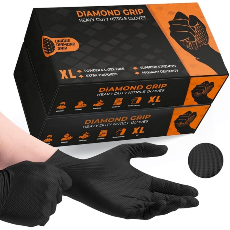 Black Heavy Duty Nitrile Dispo - Disposable Gloves Nitrile ulasan dan harga