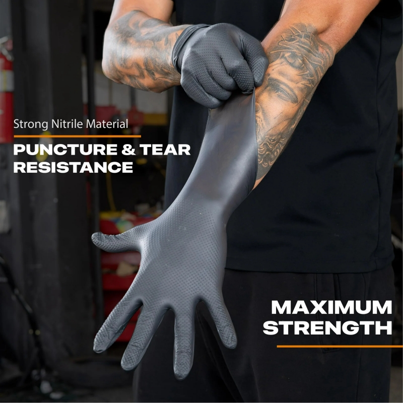 Black Heavy Duty Nitrile Dispo - Disposable Gloves Nitrile ulasan dan harga