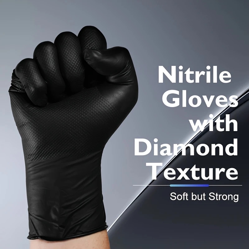 Black Heavy Duty Nitrile Dispo - Disposable Gloves Nitrile ulasan dan harga