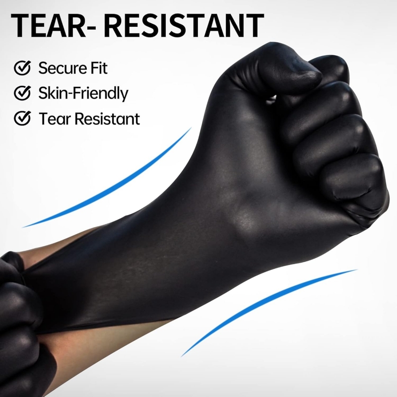 100PCS Black Nitrile Gloves Di - Disposable Gloves Nitrile ulasan dan harga
