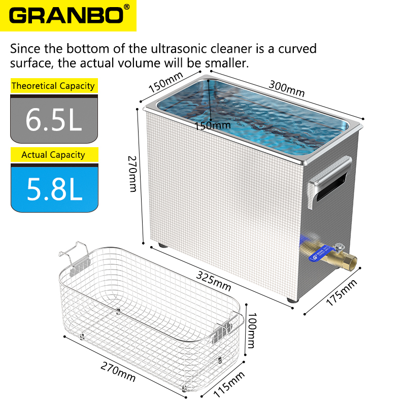 Granbo 6L 180W 40KHz Ultrasoni - Ultrasonic Cleaner Lab ulasan dan harga