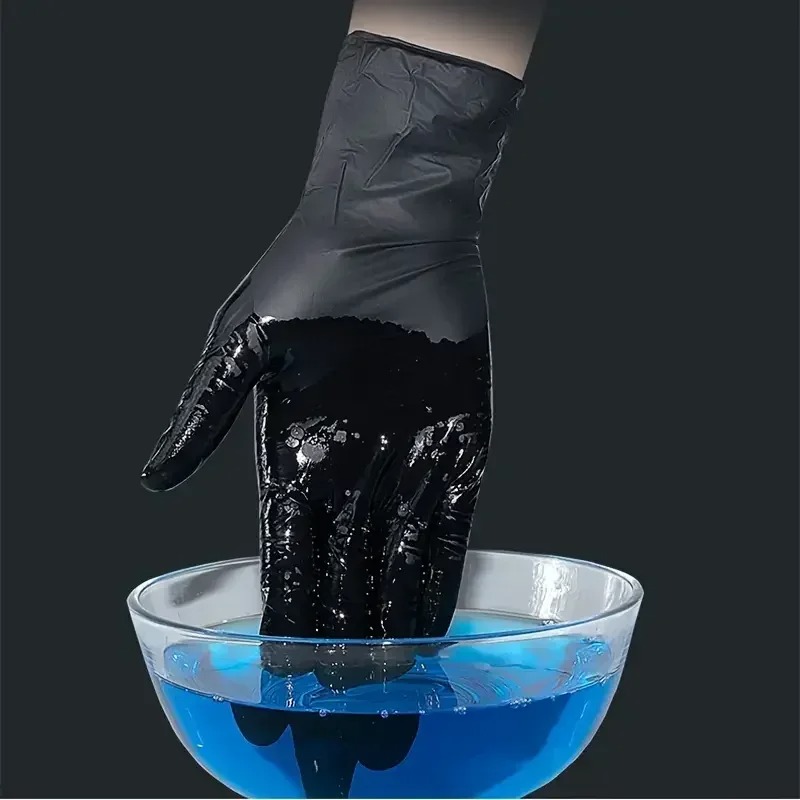 1/100pcs Disposable Black Glov - Disposable Gloves Nitrile ulasan dan harga